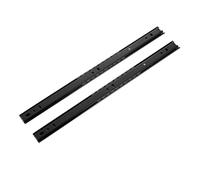 2-Way Drawer Slides, Black Close Sliding Drawer Track Rail, Two Section Cabinet Slides Hardware(10 Inch)