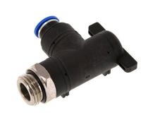 2-Way Elbow Ball Valve 10 mm - G1/2'' Plastic/Brass