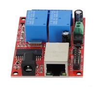 2-Way for Relay Board Module with Ethernet LAN Control for TCP/UDP Web Server, Industrial Grade STC Microcontroller, 5V-24V DC Power Supply,