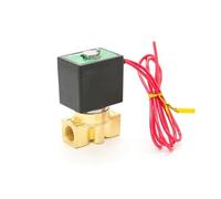 2 Way G1/4 / G1/8 Orifice 2.5mm 3mm Direct Acting Type Bistable Latching Solenoid Valve Brass Pulse Energy Saving Valve(1/4",DC6V,Orifice 2.5 mm)