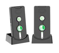 2 Way Intercoms Wireless for Home Office,Portable Room to Room Long Range Intercom System with Charging Base,30 Days Long Standby Time 5 Level Volume Adjustment, Expand to 5 Intercoms (2025 Upgraded)