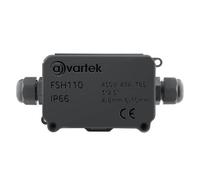 2 Way Ip66 Waterproof Cable Connector Junction Box 93 X 55 X 36mm (Black)