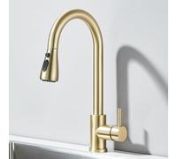 2-Way Kitchen Faucet 360° Swivel Single Mixer Tap Hot & Cold Water White Finish Modern Design for Home and Kitchen and Stylish.