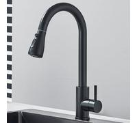 2 Way Kitchen Faucet with Single Handle 360° Swivel Touch Control Hot & Cold Water Mixer Chrome Finish Modern Design for Upgrade