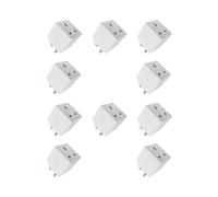 2 Way Mains Adaptor Pack of 10