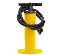 2-Way Manual Air Pump - High Capacity Hand Inflator, Lightweight Portable Air Blower | Yellow Wear Resistant Hand Pump 4L with Multiple Nozzles for Raft, Inflatable Mattresses, J