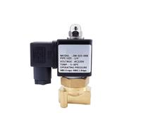 2 Way NO 2W025-08K/06K Copper Coil Water Solenoid Valve G1/8 1/4 110V 220V AC 12V 24V DC Normally Open Brass Valve(1/4",AC220V)
