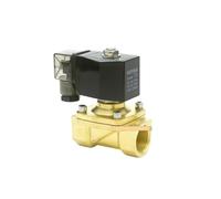 2 Way Normal Close Pneumatic Brass Water Solenoid PU-20 Port G3/4" Low Pressure 0-10bar Orifice 20mm(Ac110v)