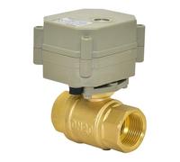 2 Way NPT 1/4'' Miniature Actuated Operating Motor Valve Wires DC24V Electric Ball for Fluid Control(DC24V-CR202)