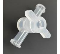 2 - Way PC Stopcock Valve, 2-Way Stopcock with Female Ends Clinical-Grade PP 100-Pack for Laboratory Use