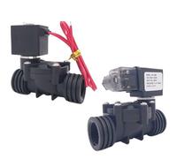 2 Way Plastic Solenoid Valve NBR/EPDM 1/2" 3/4 1 inch Orifice 15/20/25mm Normal Close PP-15/20/25 Water Valve 10bar 220V(1/2",NBR_AC220V_D11011)