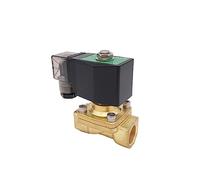 2 Way Pneumatic Brass Water Solenoid Valve ZePressure Start G3/4inch 220V AC Orifice 20mm Normal Close PU-20 1Pcs(OneColor)