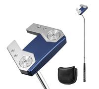 2 Way Putter Club - Jointless Curved Shaft Balance 34" Stainless Steel Head Chipper Ultra Light PU Handle | for Beginner Golfer Christmas Gift