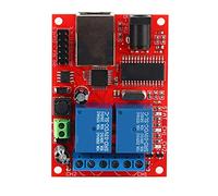 2 Way Relay LAN Ethernet Controller Module DC5V-24V Relay Board Delay Switch Replacement with Power Indicator