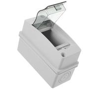 2 Way Ring Transformer Enclosure Power Distribution Box, IP65 | ABS and PC Housing, Window Cover for Wear Protection, House and Outdoor Use, White Modern Finish