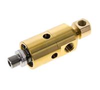 2-Way Rotary Joint G1/4'' - G3/8'' Male x Female Brass 50bar (702.5psi)
