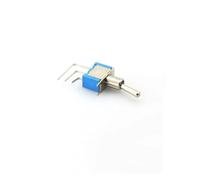 2 Way S PDT Right Angle 3 Pins, 10 Pcs SPDT On-On Right Angle Toggle Switch AC 250V 3A 120V 6A 3 Pins 6mm Mounting Hole