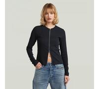 2 Way Slim Rib T-Shirt - Dark blue - Women XXL