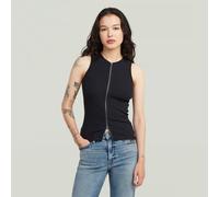 G-STAR Women's 2 Way Slim Rib r Tank wmn, Size: L, Color Blue