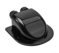 2-Way Solar Cable Guide Connection Box for, RV, Caravan & Boat Roof Mounts - Weatherproof ABS Enclosure with Dual 2.5-6 mm² Cable Gla(Black)