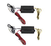 2 Way Speaker Crossover Car Audio Passive Frequency Divider Improve Bass Sag Sound Enhancement Tool Universal Fit for Most Cars 2 Pcs ABS Plastic Metal 60W 12V