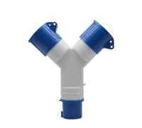 2-Way Splitter 16A 220V IP44 2 Way 3 Pin Industrial Plug and Socket Connector