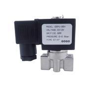 2 way SS304 water solenoid valve normally close G1/4" AC220V Orifice 4mm/5mm/6mm SPU zero pressure start 0-4bar/1bar/0.5bar(5mm,AC24V,EPDM)