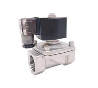 2 Way SS304 Water Solenoid Valve Normally Close Port G3/4" 240V 220VAC 20mm SPU-20 Zero Pressure Start Plug Type(EPDM,AC24V)