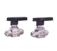 2-Way Stainless Steel Quick Screw Ball Valve OD Tube 4mm 6mm 8mm 10mm 12mm PU Hose Trachea Valve 1Pcs(10mm OD Tube)