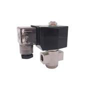 2 Way Stainless Steel Water Normally Open Solenoid Valve ss 1/8" AC 220V Orifice 2.5mm Zero-Pressure Start Valve 0-16bar(AC220V_FKM)
