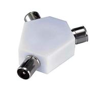 2 WAY TV AERIAL COAX COAXIAL SPLITTER - Y ADAPTOR ARIEL DUAL CONVERTER CABLE