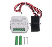 2 Way WiFi Energy Monitor Switch for Tuya 12, 2 Way Electricity Analysis Meter with Clamp App, Monito Real Time Monitor Power Usage(1 Way Electricity meter+CT)
