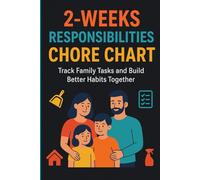 2-Week Responsibilities Planner | Family Chore Chart Organizer for Kids & Adults | Daily Task Tracker for Home, School, and Personal Routines