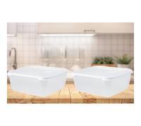 2 Wham Food Storage Container 10L Box Large Food Tub 32.5cm x 13cm