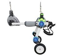 2 Wheel Dog Wheelchair for Back Legs, Adjustable & Foldable Pet Cart for Small/Large Size Dogs, Aluminum Alloy Animal Rehabilitation Walk Tools (Size : Size M)