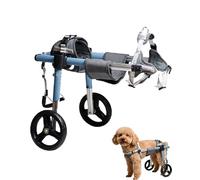 2-Wheel Dog Wheelchair for Back Legs, Adjustable Rear Support Dog Cart with Shock-Absorbing Wheels, Easy to Assemble, for Medium Large Dogs up to 130 lbs(XXL)