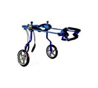 2 Wheel Dog Wheelchair For Back Legs Lightweight Adjustable Animal Exercise Wheels/Cart Disabled Paralyzed Pet Assisted Walk(2X-Small)