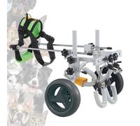 2-Wheel Dog Wheelchair for Rear Legs - Adjustable Mobility Aid for Small to Medium Dogs - Lightweight, Durable, and Easy to Use for Improved Mobility and Quality of Life