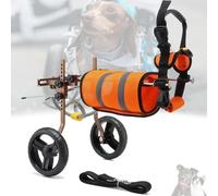 2-Wheel Dog Wheelchair for Rear Legs, Lightweight and Adjustable Canine Mobility Aid, Pet Rehabilitation Device for Improved Quality of Life for Dogs