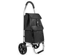 2-Wheel Folding Shopping Trolley, Foldable Shopping Trolley on Wheels, Aluminium Grocery Trolleys, Mobility Shopping Trolle, Pull Along Cart Stair Climbing Shopping Cart for Travel Picnic Storage