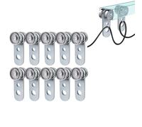 2 Wheel Trolley Assembly Rollers Two Bearing Trolley Assembly for 1-5/8" Wide and All 1-5/8" or Taller Strut Channel (Pack of 10)