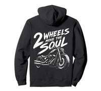 2 Wheels Move the Soul Motorcycle Bike Rider Gift Pullover Hoodie