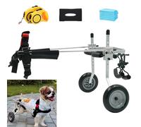 2-Wheels Puppy Mobility Walker for Paralyzed & Disabled Animal, Assisted Walk Car with Wheels(S)