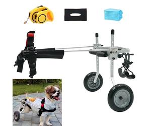 2-Wheels Puppy Mobility Walker for Paralyzed & Disabled Animal, Assisted Walk Car with Wheels(XXS)