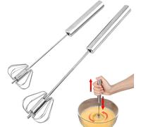 2 whisks, hand mixer, stainless steel rotary mixer