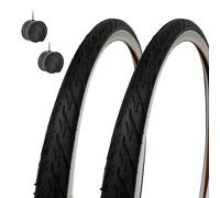 2 White Black Tires 24 X 1.75 + Inner Tubes Graziella Women's Bike