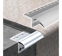 2″-Wide Exterior Aluminum Drip Edge Flashing, Roof Eaves & Window Sill Water Diverter, Cuttable Waterproof Building Molding Profile(L-70cm/27.6inch)