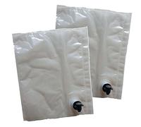 2 Wine Bags with Tap 5L for Dispensing from a Box Refill BIB Bag in Box Homebrew