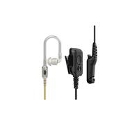 2-Wire Surveillance Kit with Audio Translucent Tube Surveillance kit with translucent acoustic tube for Motorola R7.