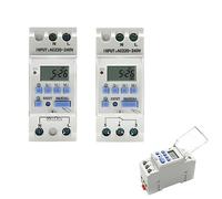 2 Wire Weekly 7 Days Programmable Digital TIME Switch Relay Timer Control AC 220V 230V 12V 24V 48V 16A 1Pcs(15a,1NO 12V AC DC)